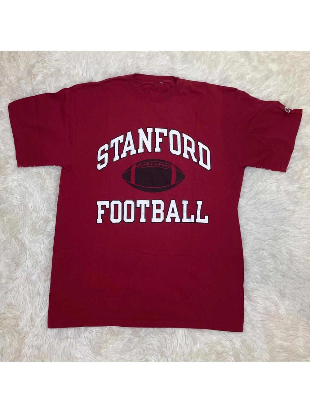 Vintage Stanford Football T-shirt Men’s Champions Size L Cardinal Red